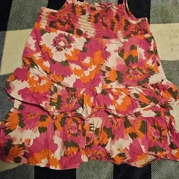Faded Glory Girls Red and Pink Multicolor Ruffled Summer Dress Size 4T - Picture 9 of 9